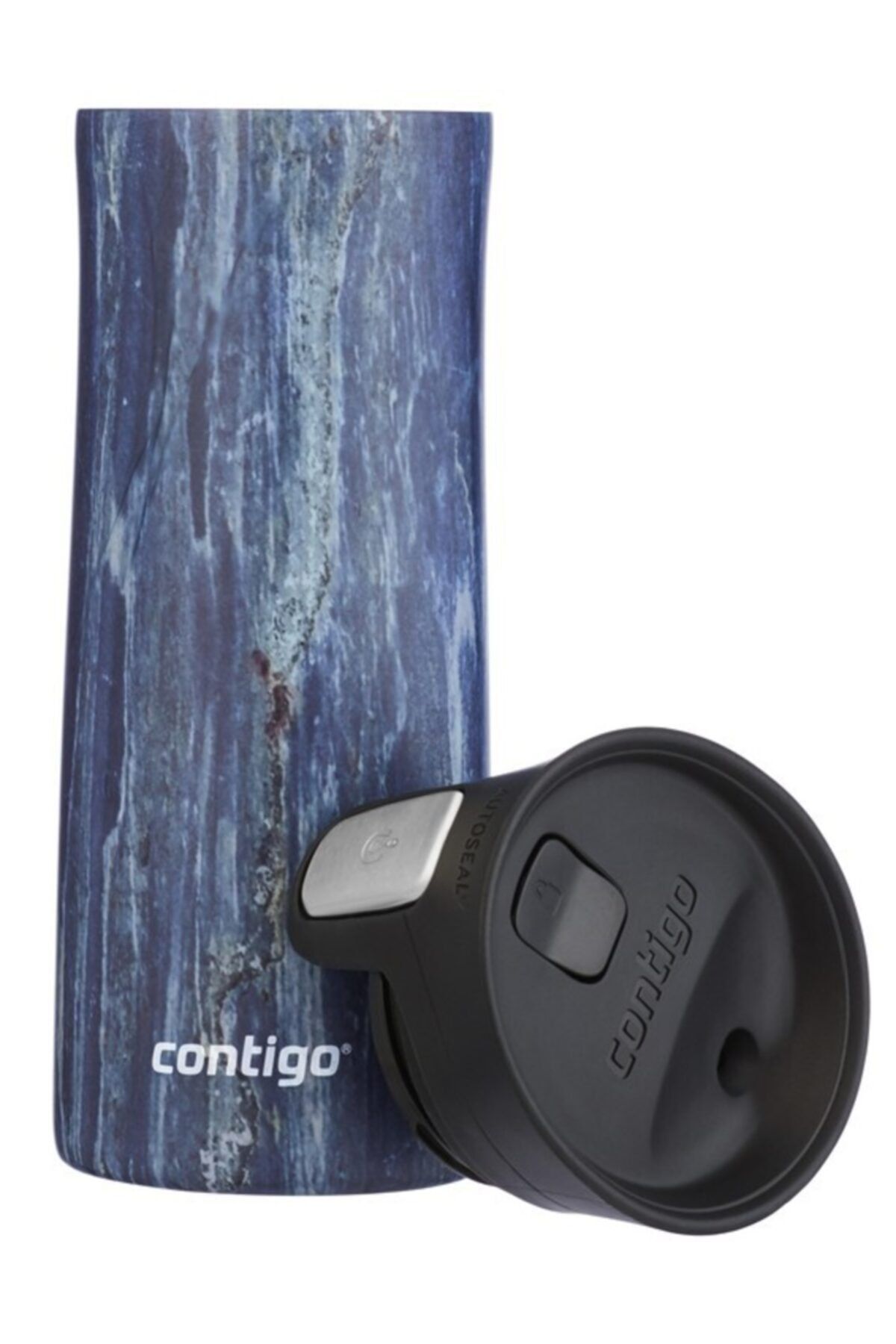 Contigo-Pinnacle Couture ترمس من الفولاذ المقاوم للصدأ قارورة حرارية 420 مل بلو سليت2106511 5