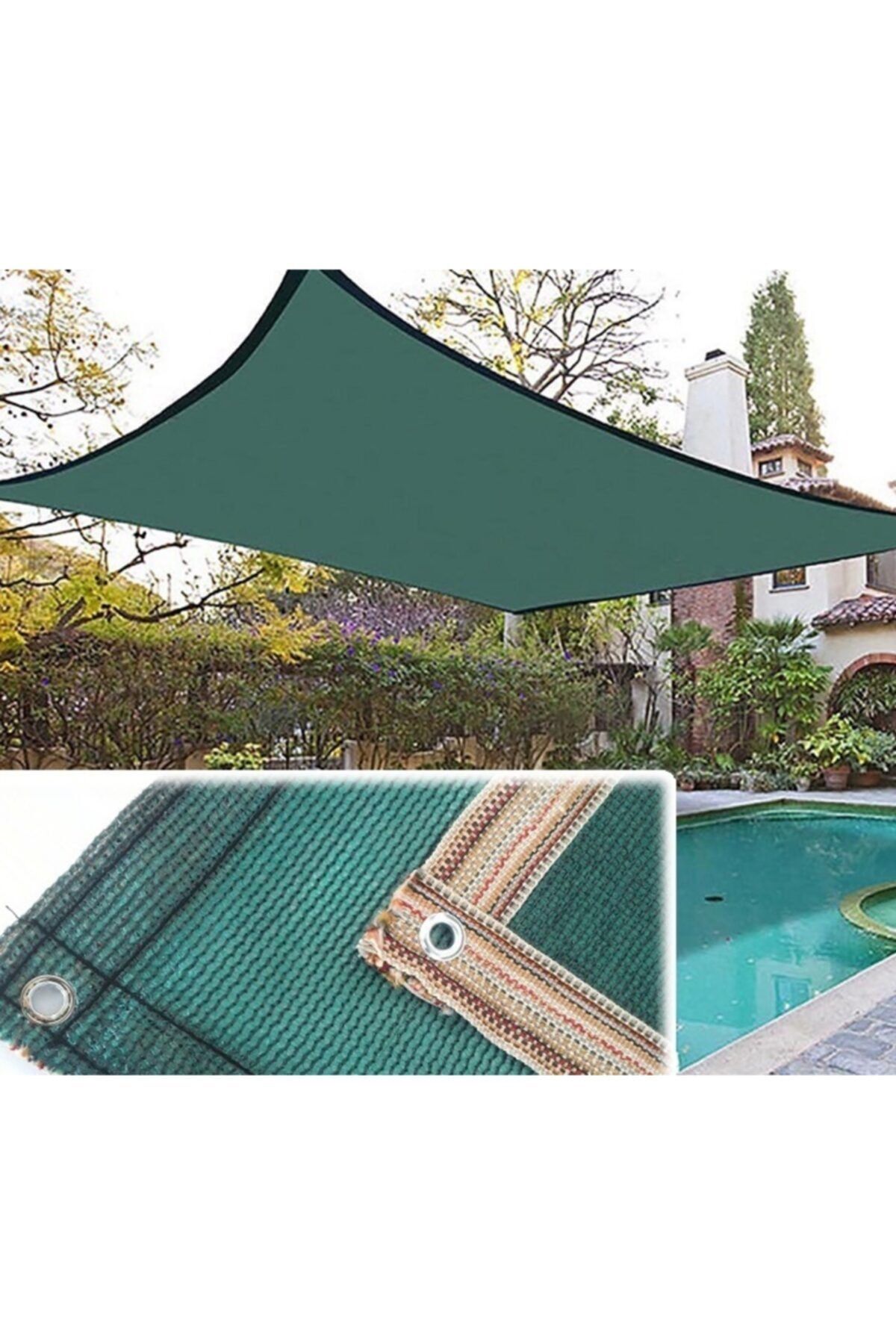 Doğalsan Tarım-Shade Net 3x11 M Garden Shade 95% Green Shade Cover Fabric Perforated Shade Net Shading Net 1