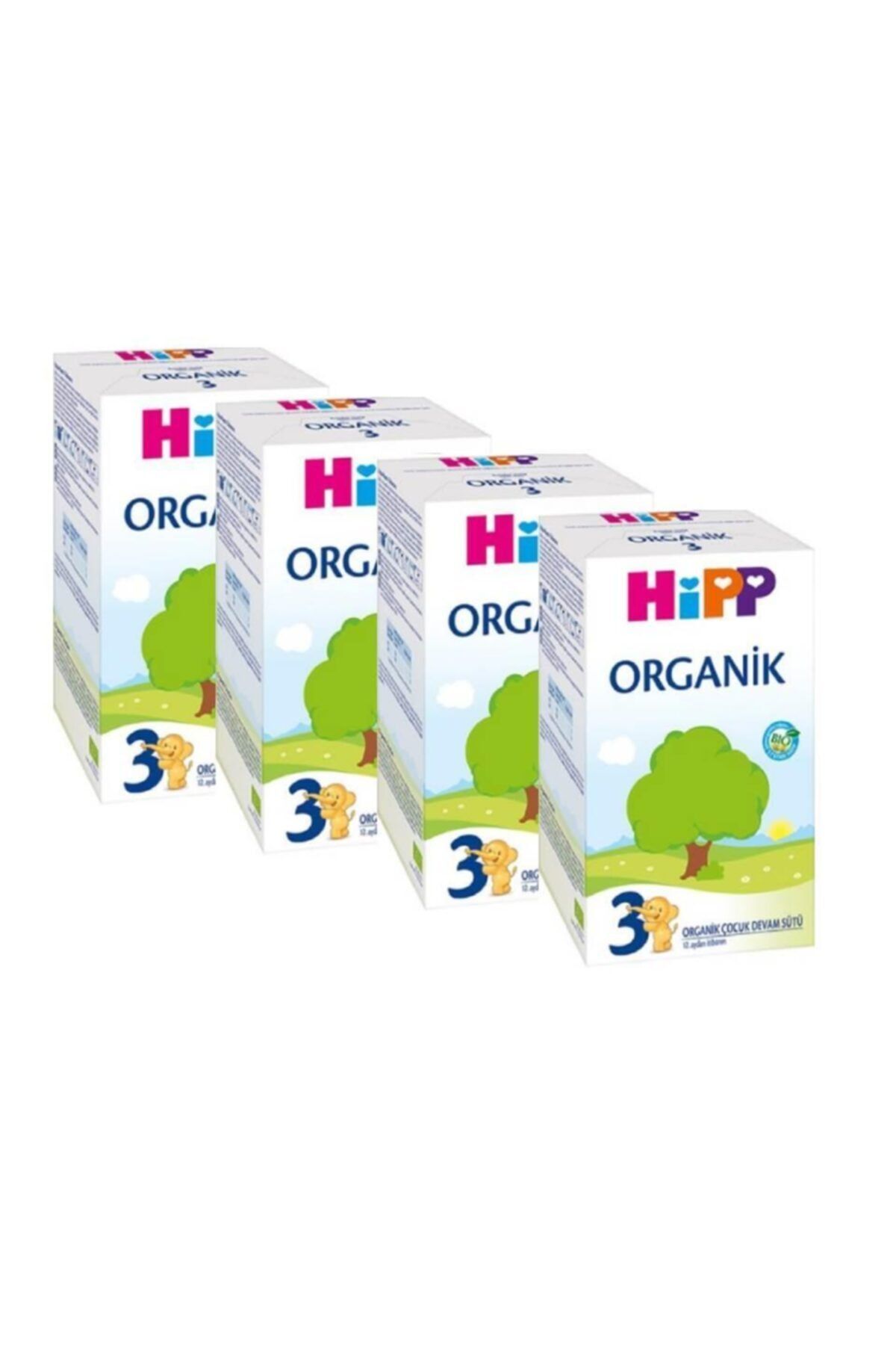 Hipp 3 Organik Devam Sütü 600 gr 4'lü