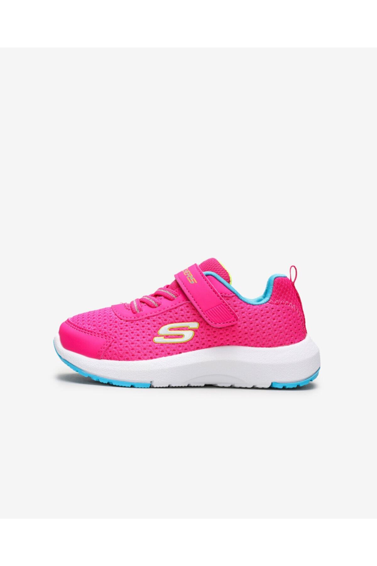 کفش ورزشی اسکیچرز دخترانه بچگانه کتانی صورتی DYNAMİC TREAD-HOP سبک Skechers