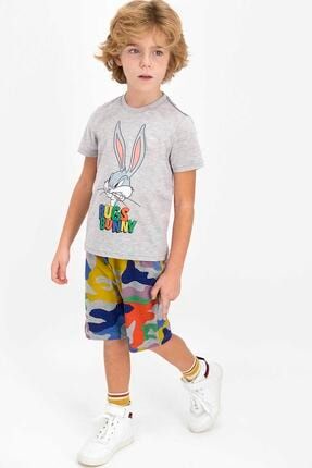 Bugs Bunny Lisanslı Grimelanj Erkek Çocuk Bermuda Takım L1368-C
