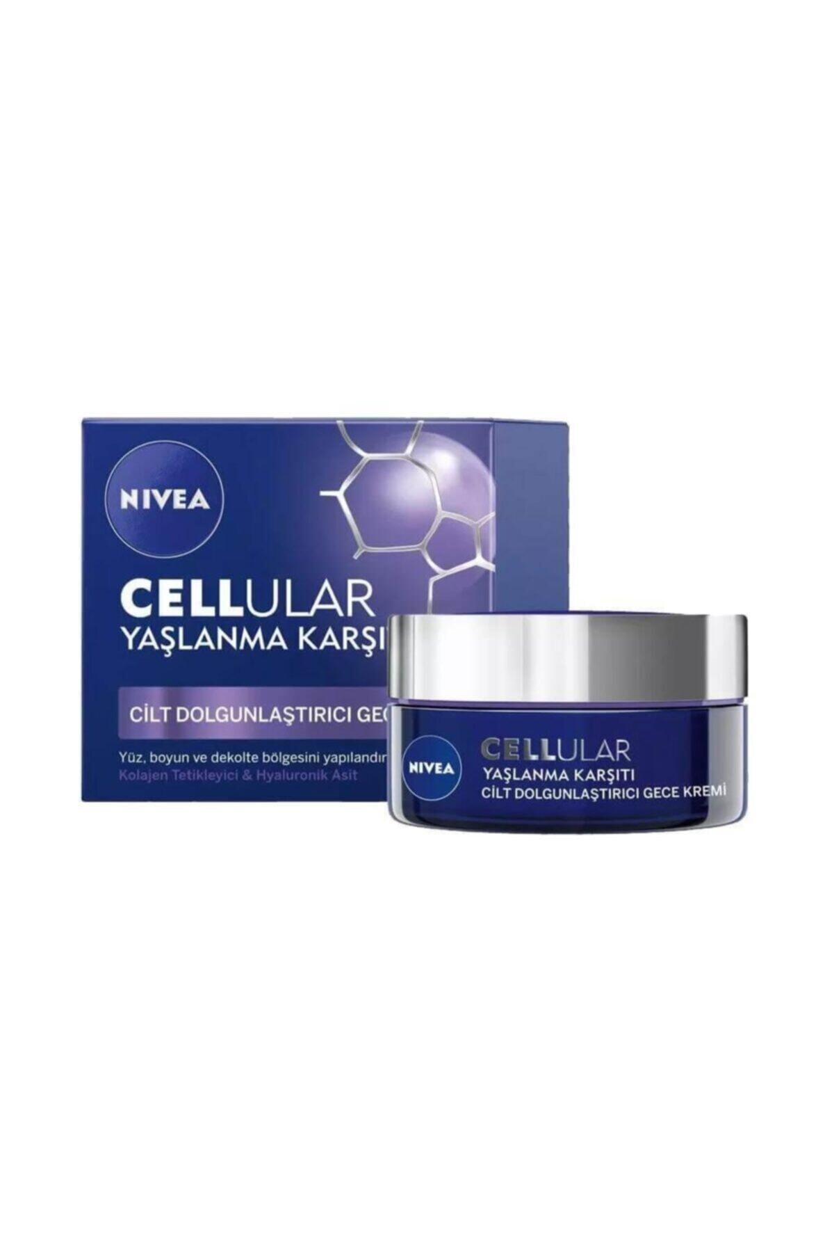 Nivea Hyaluron Cellular Fıller + Dolgunlaştırıcı Yaşlanma Karşıtı Gece Kremi 50 ml