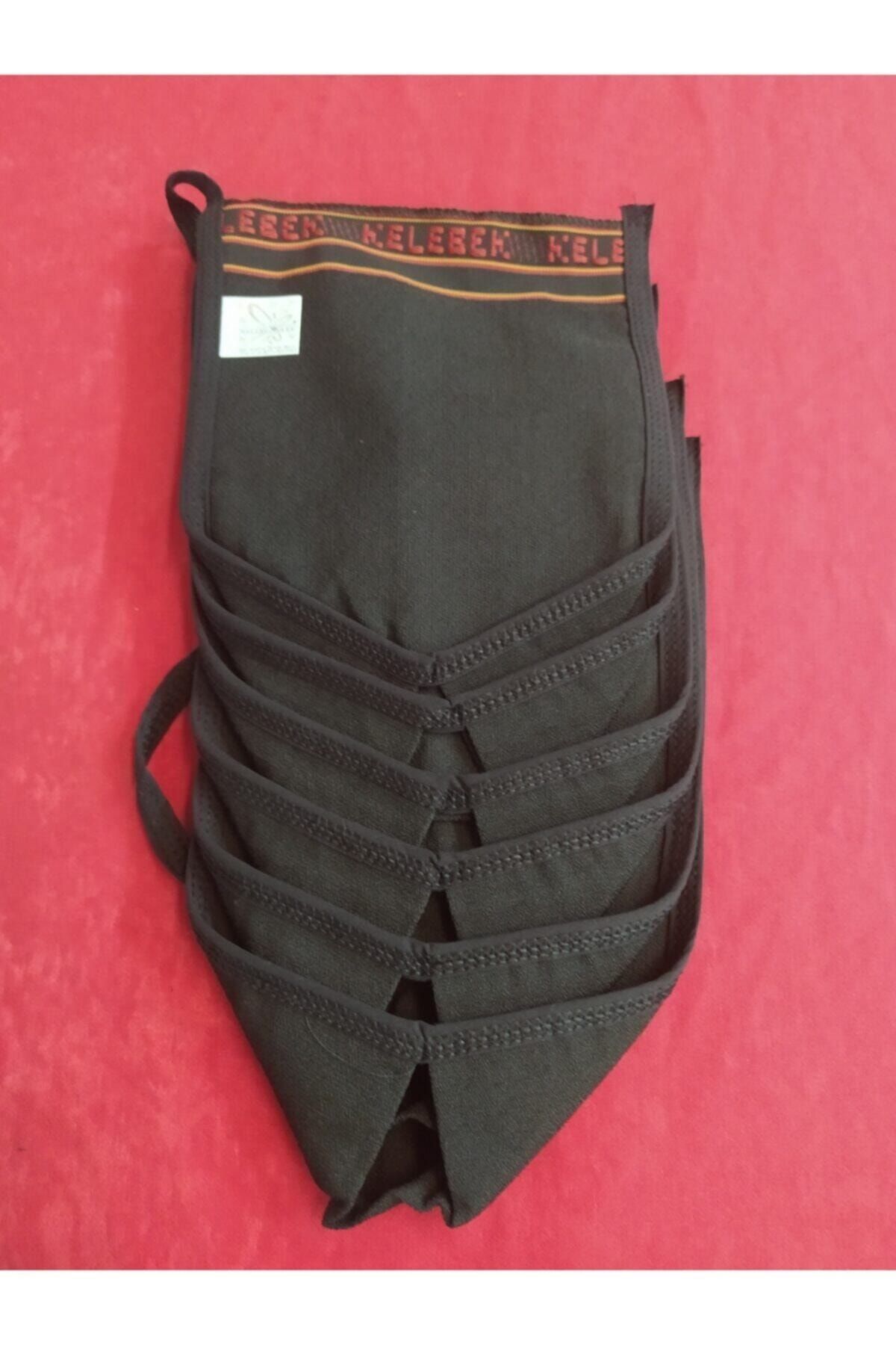 اسکراب حمام 6 تکه Telak Black Kelebek Kese