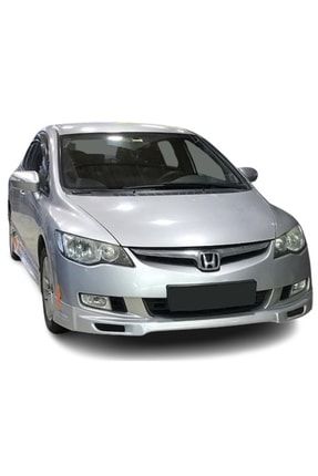 Honda Civic Fd6 (2006-2009) Makyajsız Kasa Için Makyajlı Ön Tampon Ek (plastik) PSOL-0112