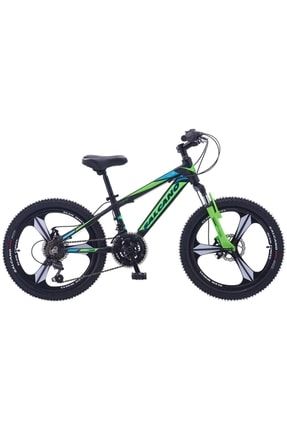 Ng750 Monoblok 20 Md Çocuk Bisikleti (mat Siyah Yeşil Turkuaz) BIKESSSHOP072