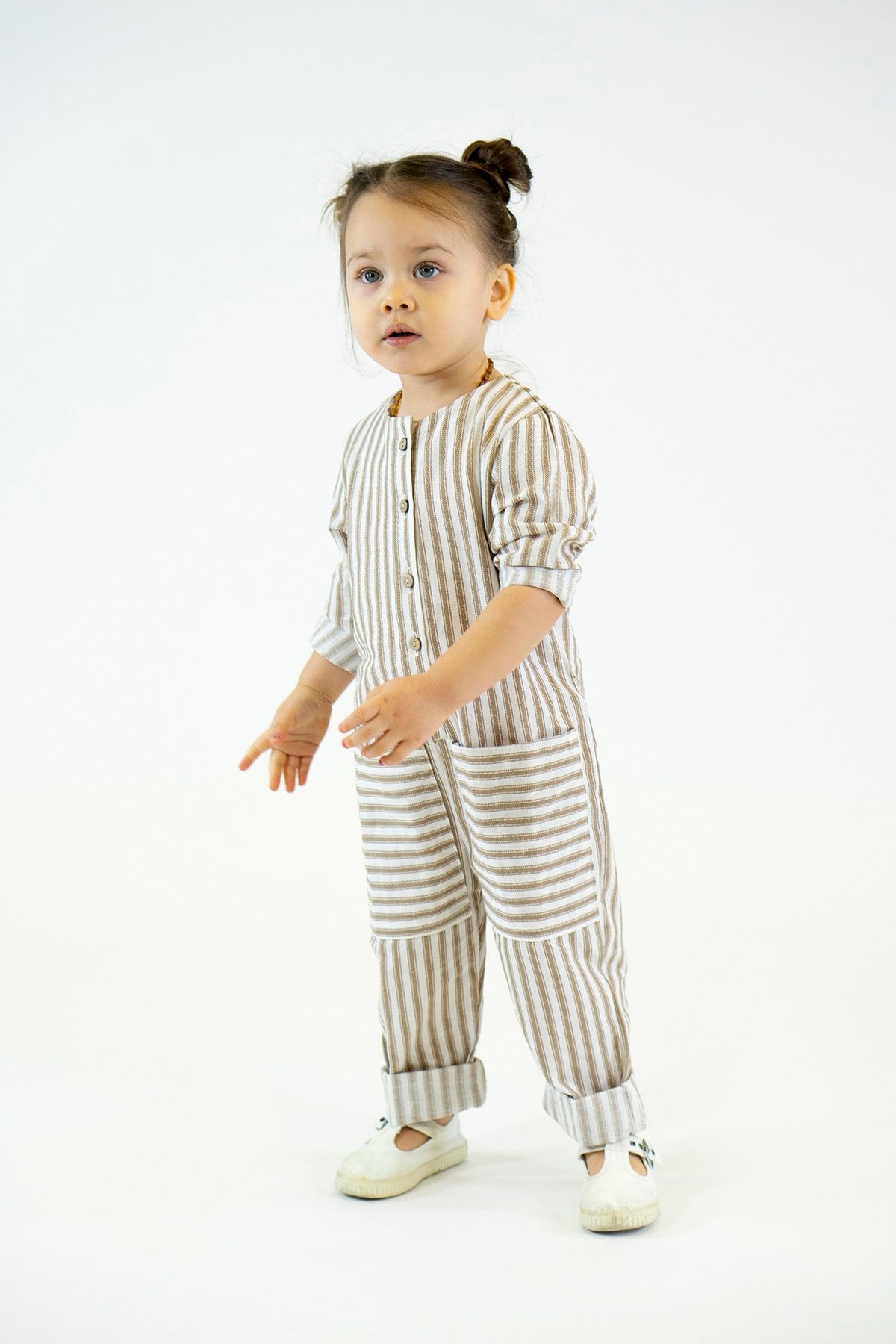 Striped sales jumpsuit kids