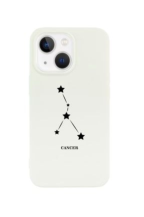 Iphone 13 Yengeç Yıldız Tasarımlı Beyaz Telefon Kılıfı BCIPH13YNGCBRCU