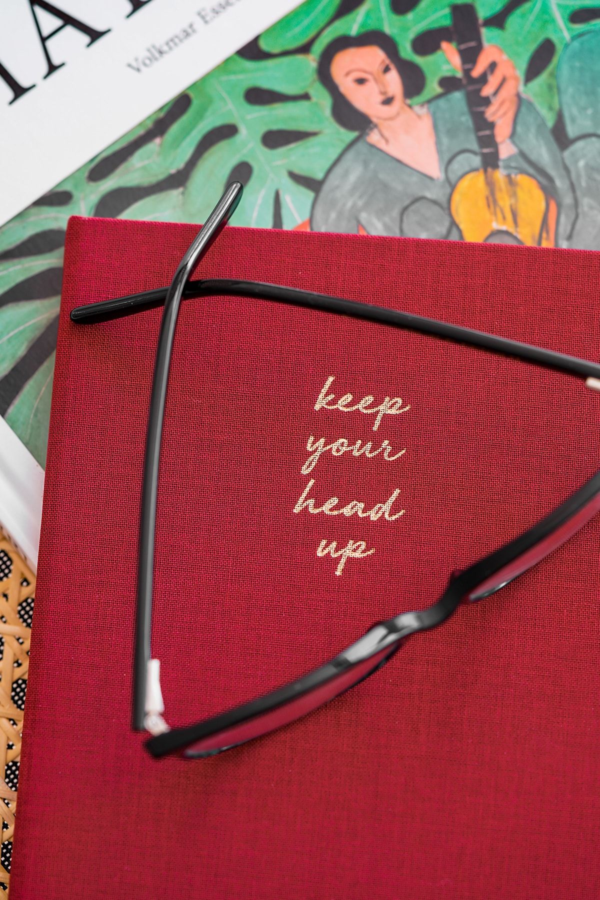 Matt Notebook-14x20 Hard Cover Notebook Dotted Cardinal 2