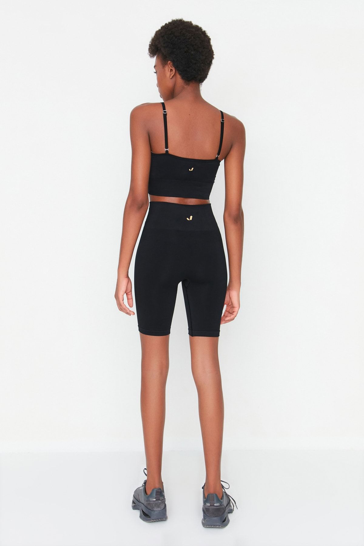 Jerf-Vella - Schwarze Recovery-Biker-Strumpfhose mit hoher Taille 3