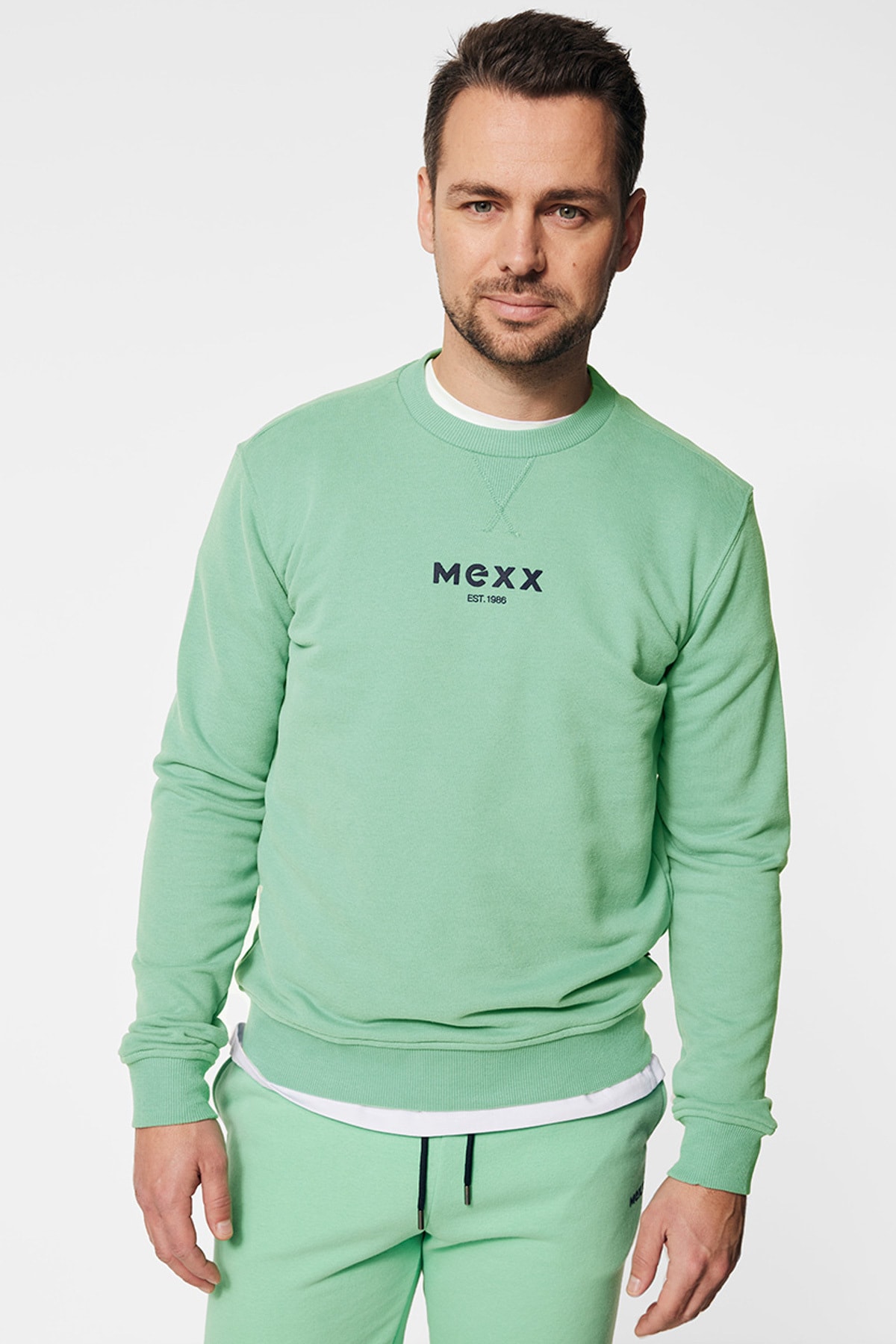 MEXX Sweatshirt Grün Regular Fit Fast ausverkauft