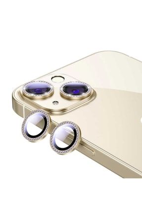 Iphone 13 Mini Uyumlu Kamera Lens Koruyucu Kristal Taş Koleksiyonu, Hd, Tempered Glass Cam FT-CNPTSRS038