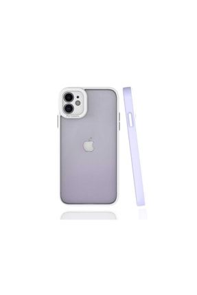Apple Iphone 11 Ile Uyumlu Kılıf Kamera Korumalı Kenarları Renkli Sert Silikon Kapak SKU: 212127