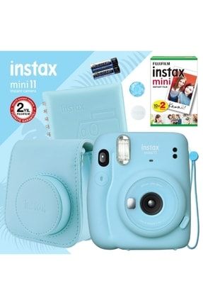 Instax Mini 11 Mavi Fotoğraf Makinesi Ve Kare Albümlü Hediye Seti 11 FOTSI00128-SET11