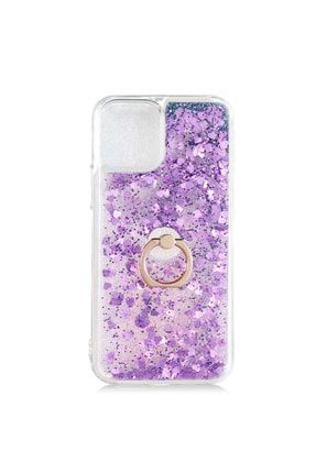 Apple Iphone 13 Pro Max Uyumlu Kılıf Cover Case Ring Stand, Moving Liquid Glittery CS-MLC-SRS19302