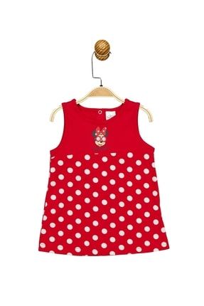Lisanslı Kız Bebek Elbise Çocuk Elbise Kirmizi BMN17358-21Y1-M