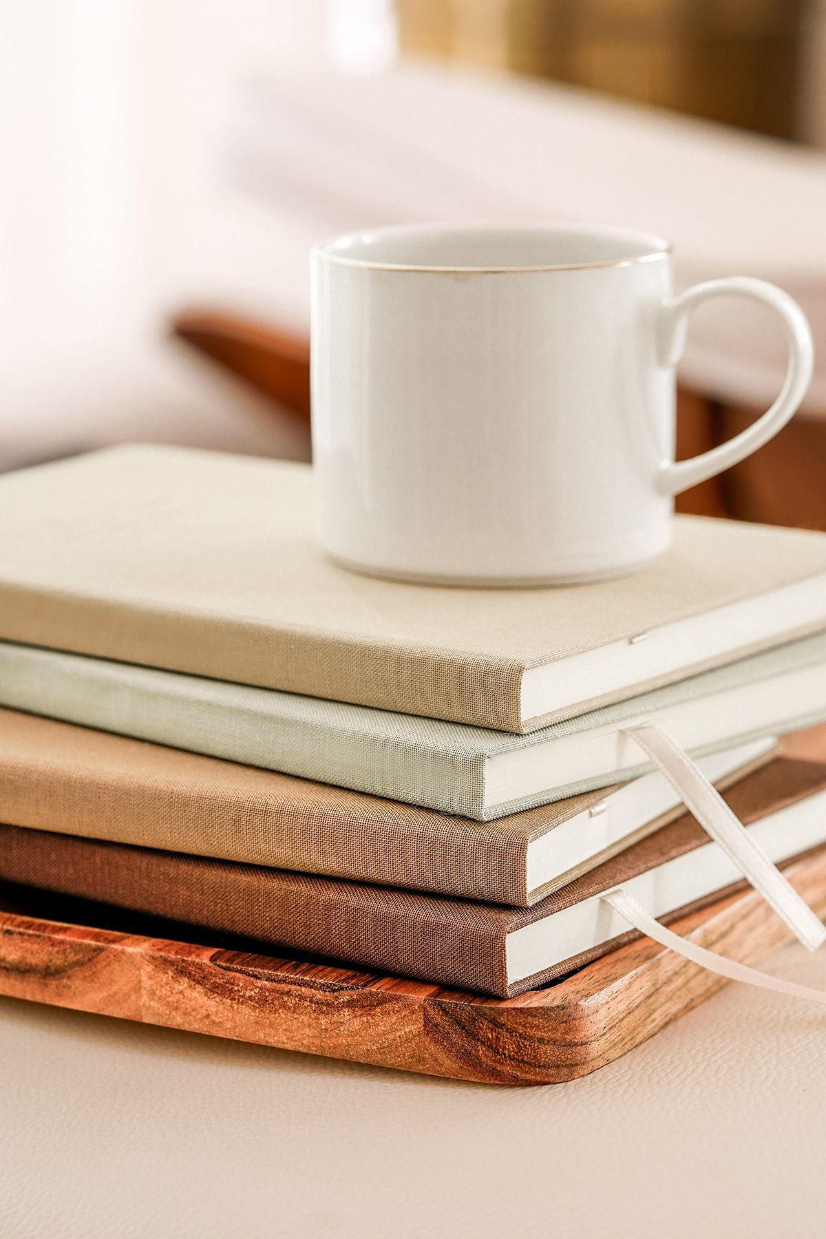 Matt Notebook-14x20 Hard Cover Notebook Plain, Unlined Beige 3