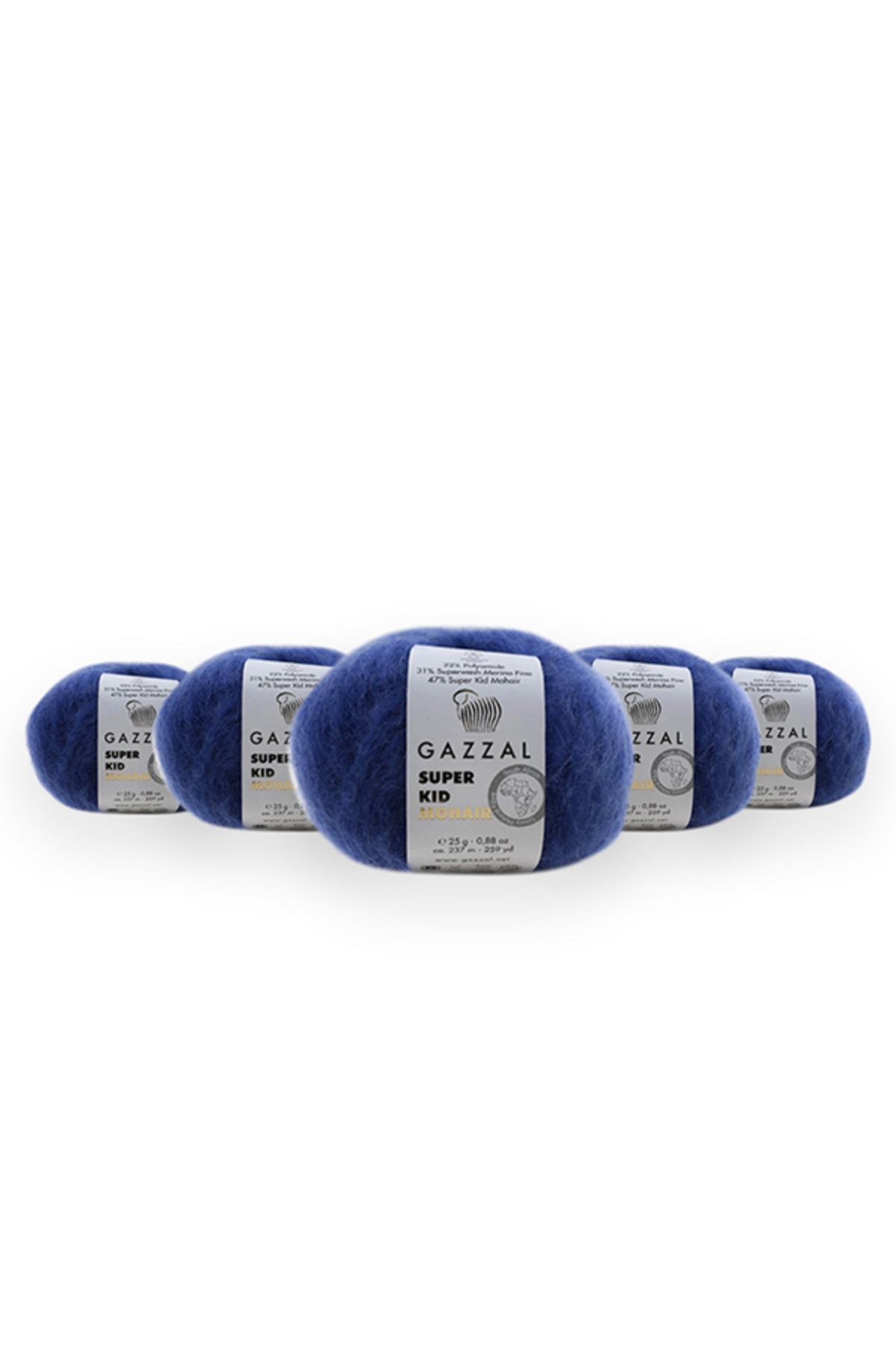 Super Kid Moss 25g 5-Pack 78% Wool-22% Pa Blended Natural Hand Knitting Rope Taka Yarn 64417