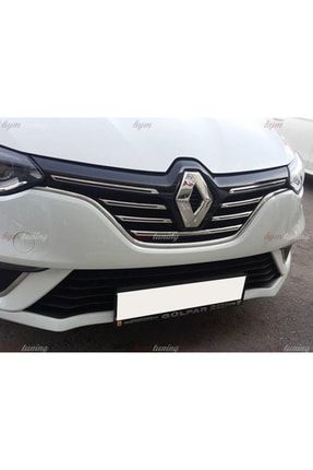Renault Megane 4 Uyumlu Ön Panjur Kromu 5 Parça Paslanmaz Çelik 2016 Model Uyumludur meganekrom-16