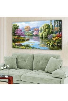 Yağlı Boya Görünümlü Doğa Manzaralı - Kanvas Tablo 60x120cm-hykvs-420 HYKVS-420