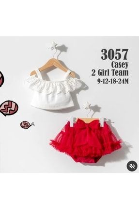 Kız Bebek Tütü Etekli Bluzlu Ikili Takım 8273738383