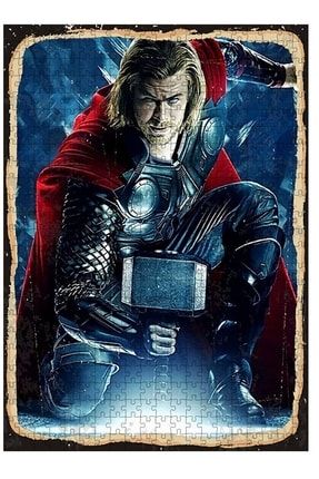 Ahşap Mdf Puzzle Yapboz Süper Kahraman Thor 500 Parça 50*70 Cm TYC00463017708