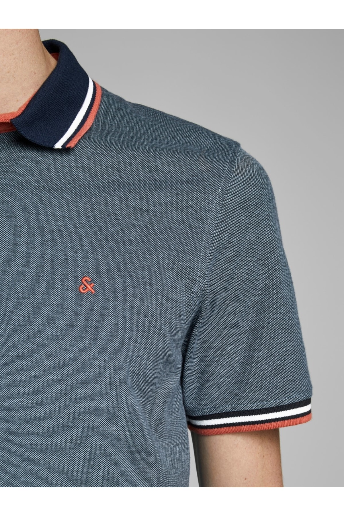 تیشرت یقه پلو مردانه راسته  آستین کوتاه | جک اند جونز Jack & Jones 12191216 - تصویر 4