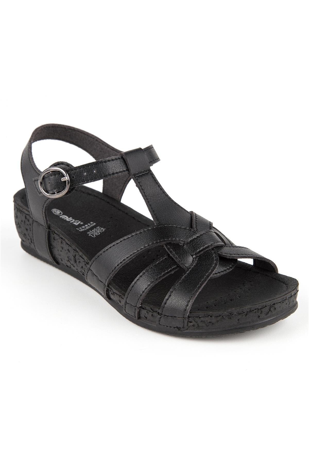 صندل زنانه مشکی Muya | MYRZNNTMKKDN اورجینال - تصویر 3