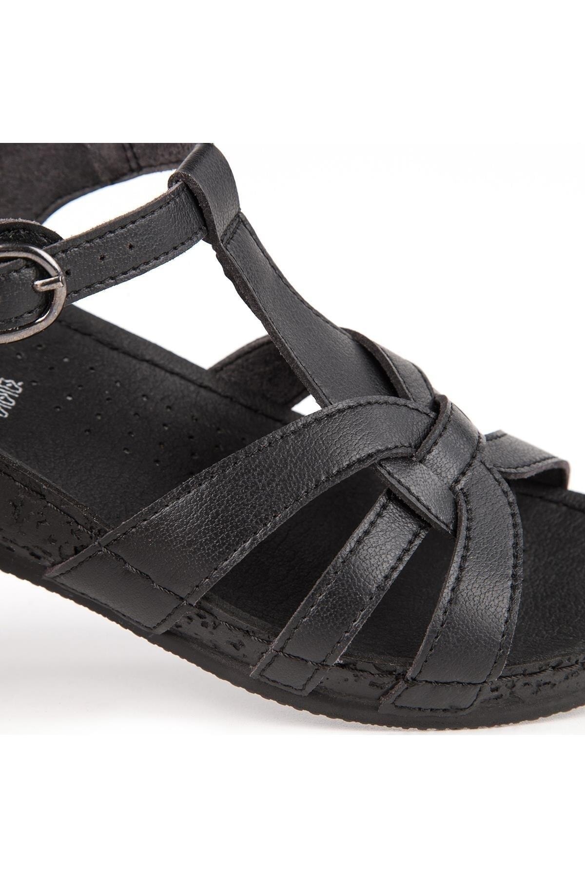 صندل زنانه مشکی Muya | MYRZNNTMKKDN اورجینال - تصویر 4