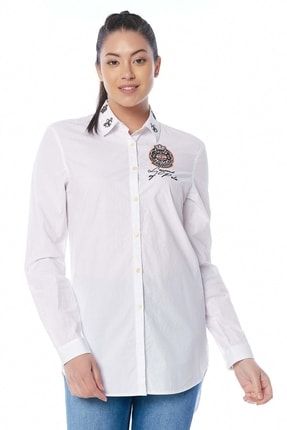Kadın Beyaz Gömlek - Roze GLVSW104100011