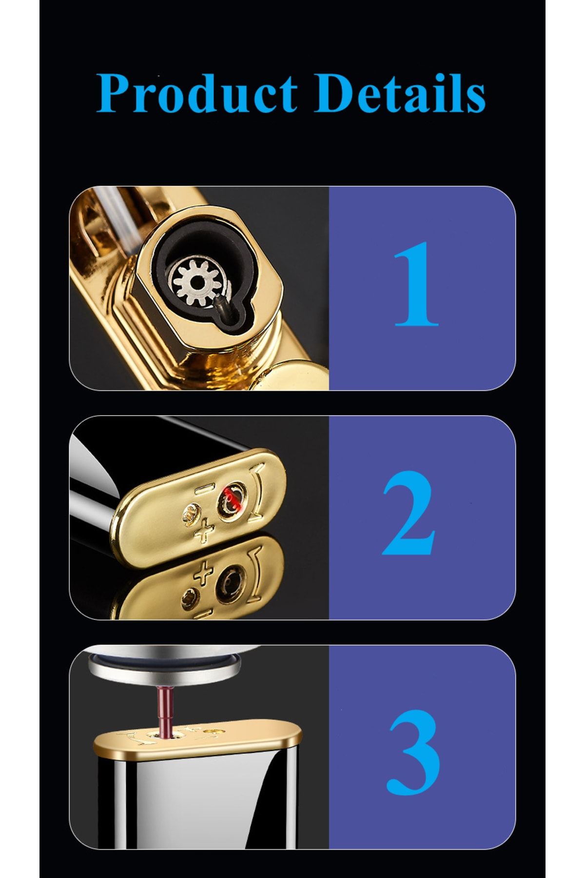 Timsah Lüx Alevli Turbo Çakmak - 2