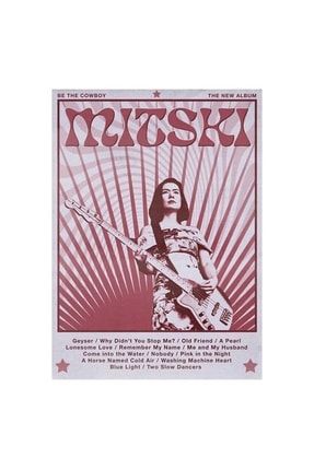 Retro Poster- Mitski Be The Cowboy Retro Albümü - Tablo Ahşap Poster-nostalji Ahşap Tablo RMS
