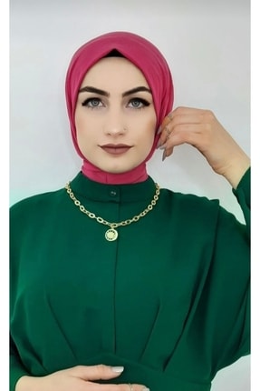 Çıt Çıtlı Fusya Hijab Eşarp Şal Bone TYC00463908703