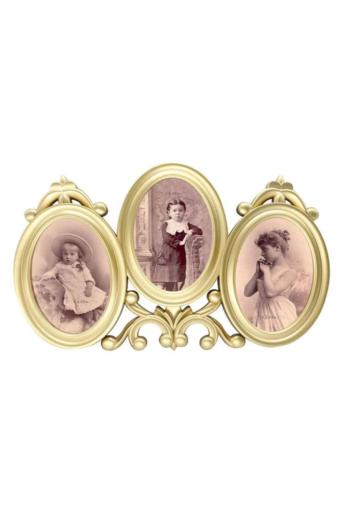 Oval Çoklu Resim Çerçevesi Kırmızı Renk (HEDİYELİK) — görsel 1