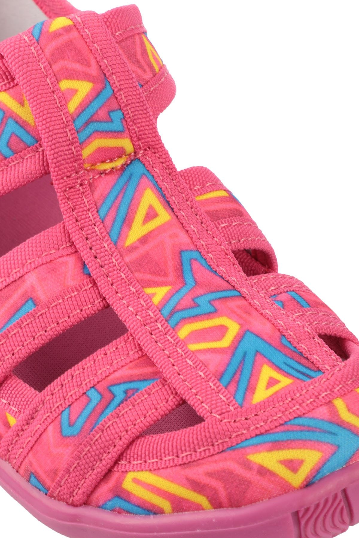 صندل صورتی دخترانه و بچگانه کفش های ورزشی Uzzy Fuchsia Blue Slazenger