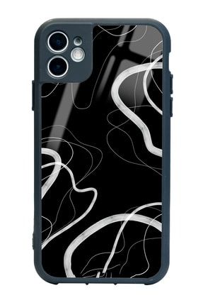 Iphone 11 Black Wave Tasarımlı Glossy Telefon Kılıfı ip11scaseglss071