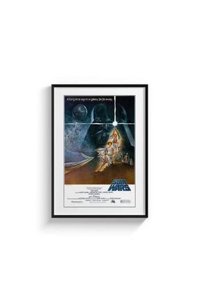 Star Wars (1977)-çerçeveli Tablo Poster Duvar Dekorasyon DOM177