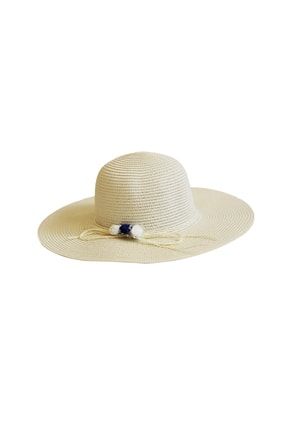 Krem Unisex Şapka Plaj Şapkası 5002901368