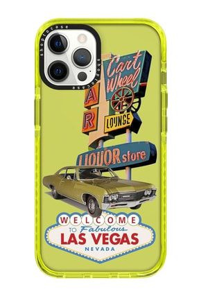 Iphone 13 Pro Max Uyumlu Sarı Impact Las Vegas Tasarımlı Telefon Kılıfı VIP-13PM-301