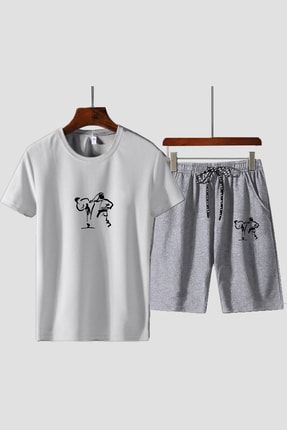 Özel Tasarım Karete Do Baskılı Spor T-shirt Şort Kombin SPR-SHRTSRT-09