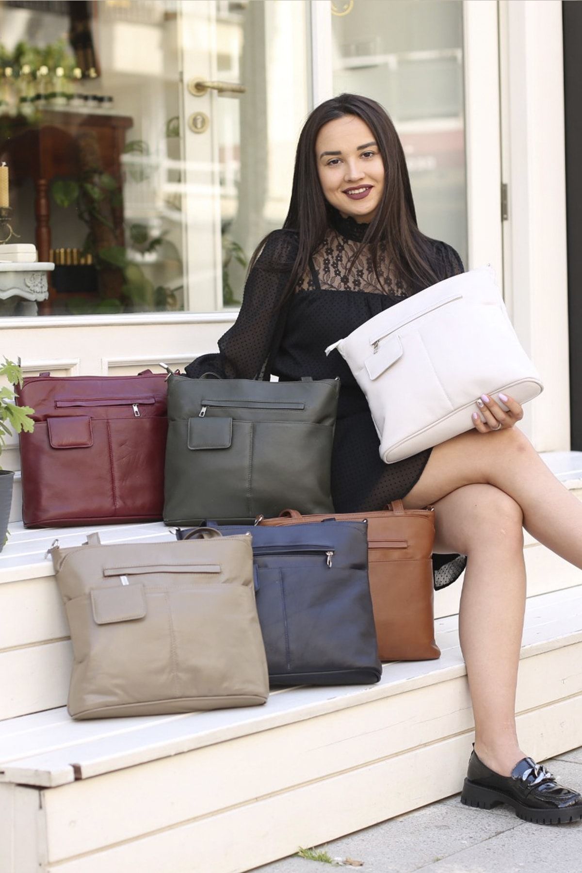 volk-Genuine Leather Shoulder Bag - 33 Width, 27 Size, 8 Bellows, V-b-cn-068 8