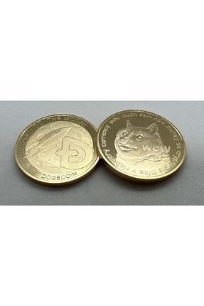 Altın Rengi Doge Coin Hediyelik Madeni Para Kripto Para Ve Bitcoin DOGEPARA
