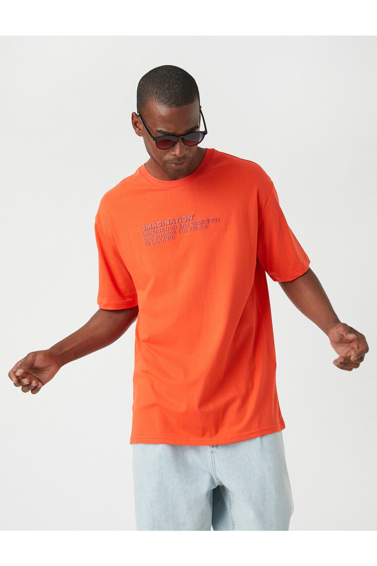 Koton T-Shirt Orange Oversized Fast ausverkauft NZ8475
