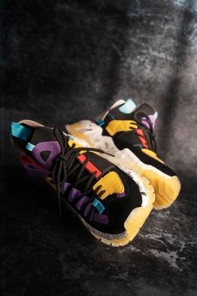 Siyah - Fashion Dynamic Sport New Design Erkek Günlük Spor Ayakkabı KHGJ21K412-T