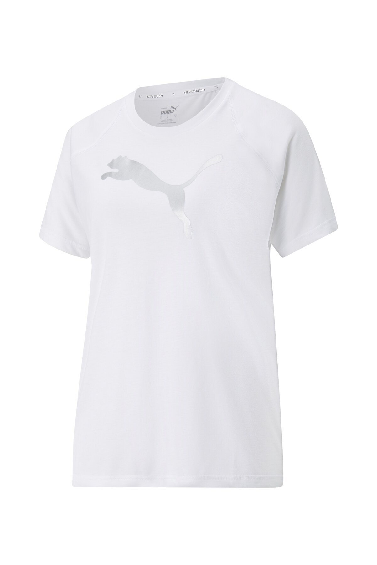 تیشرت زنانه سفید پوما | اورجینال EVOSTRIPE TEE PUMA WHITE - تصویر 4