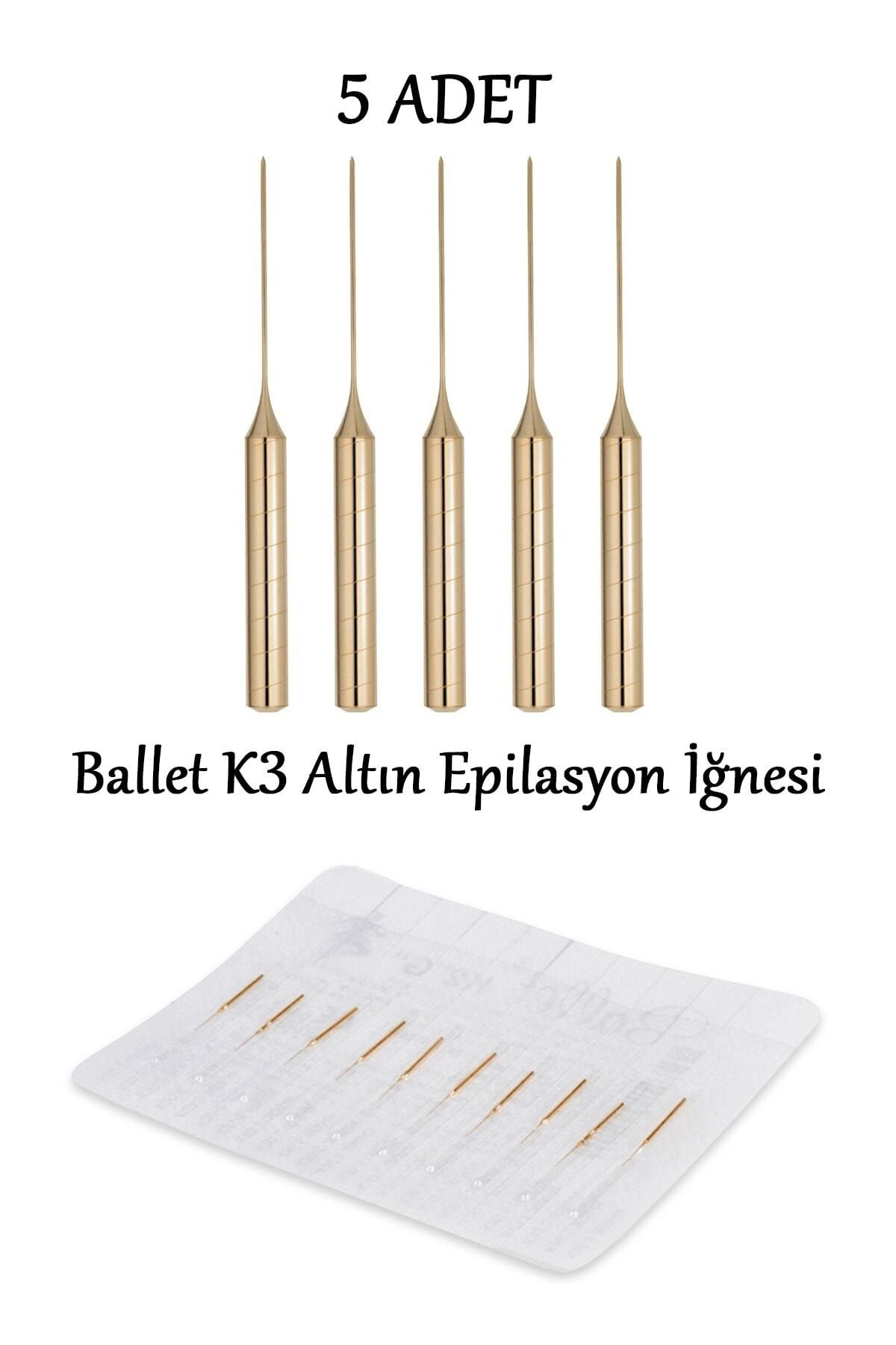 5 عدد سوزن موهای زائد K3 Gold سوزن اصل K3 Gold Ballet