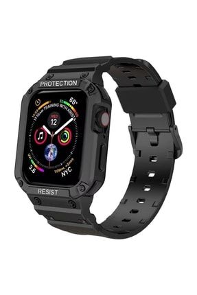 Apple Watch 1 2 3 4 5 6 Se 40mm Uyumlu 2in1 Tam Koruma Kordon Kılıf ED6438