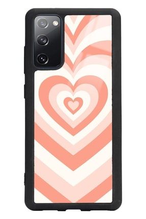 Samsung S20 Fe Orange Heart Tasarımlı Glossy Telefon Kılıfı smsgs20fescaseglss048
