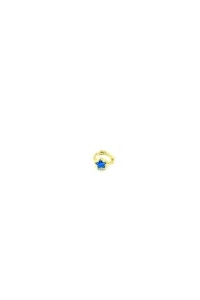 Mavi Opal Yıldız Halka Piercing