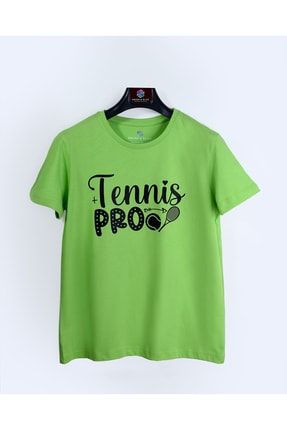 Tenis Temali Baskili Unisex Çocuk T-shirt 