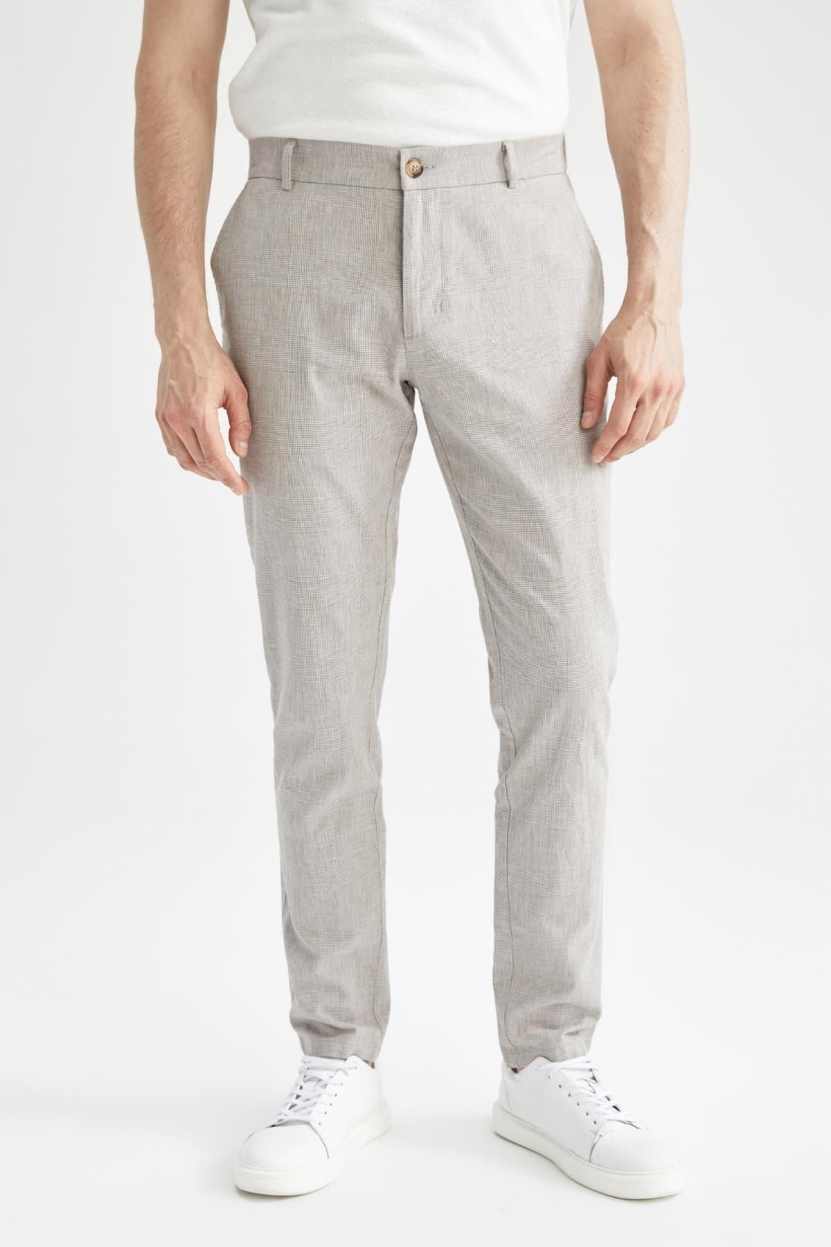 DeFacto Jogger Keten Karışımlı Chino Pantolon AN7131